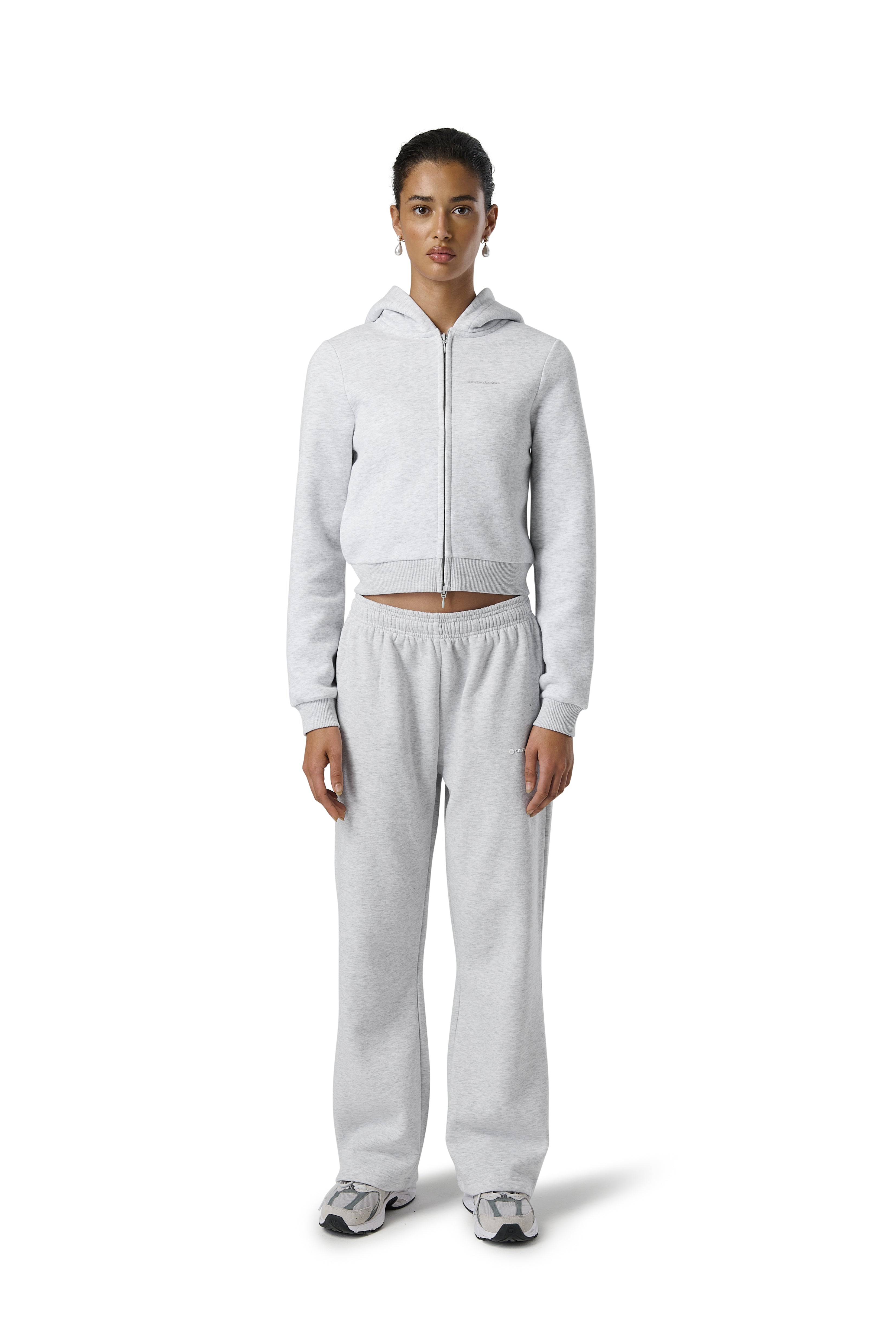Model Iman is 5'8 and wears size S.